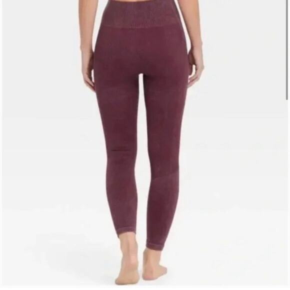 JoyLab High-Rise Ribbed Seamless 7/8 Leggings Size Large - Picture 2 of 5